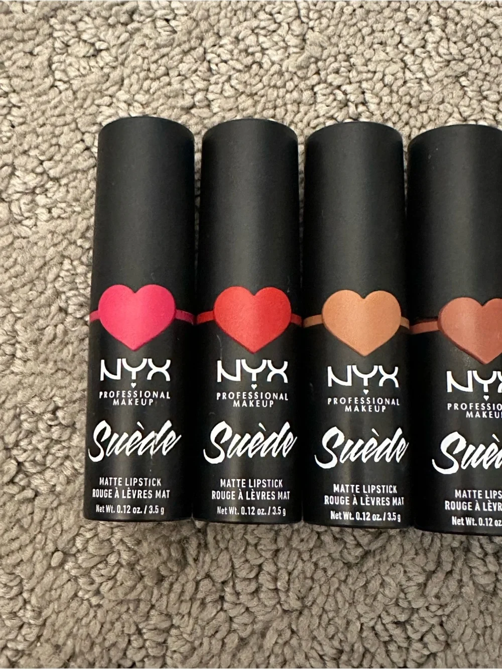 BRAND NEW NYX Professional Makeup Suede Matte Lipstick 9-piece Shade Lot
